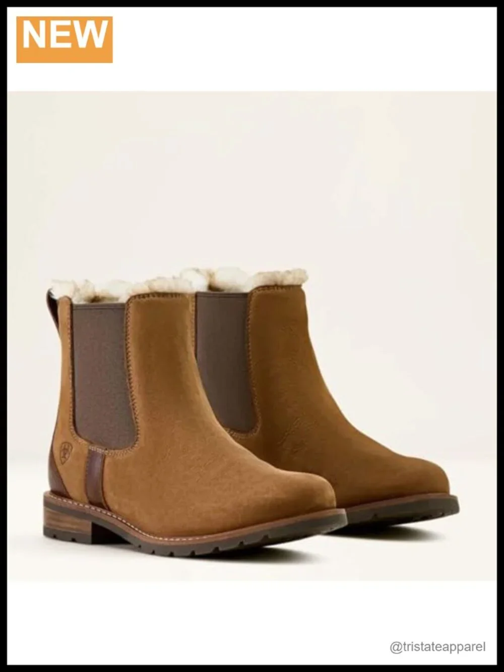 Waterproof Chelsea Boots, Shearling Lined, Pull-On Ankle Boots